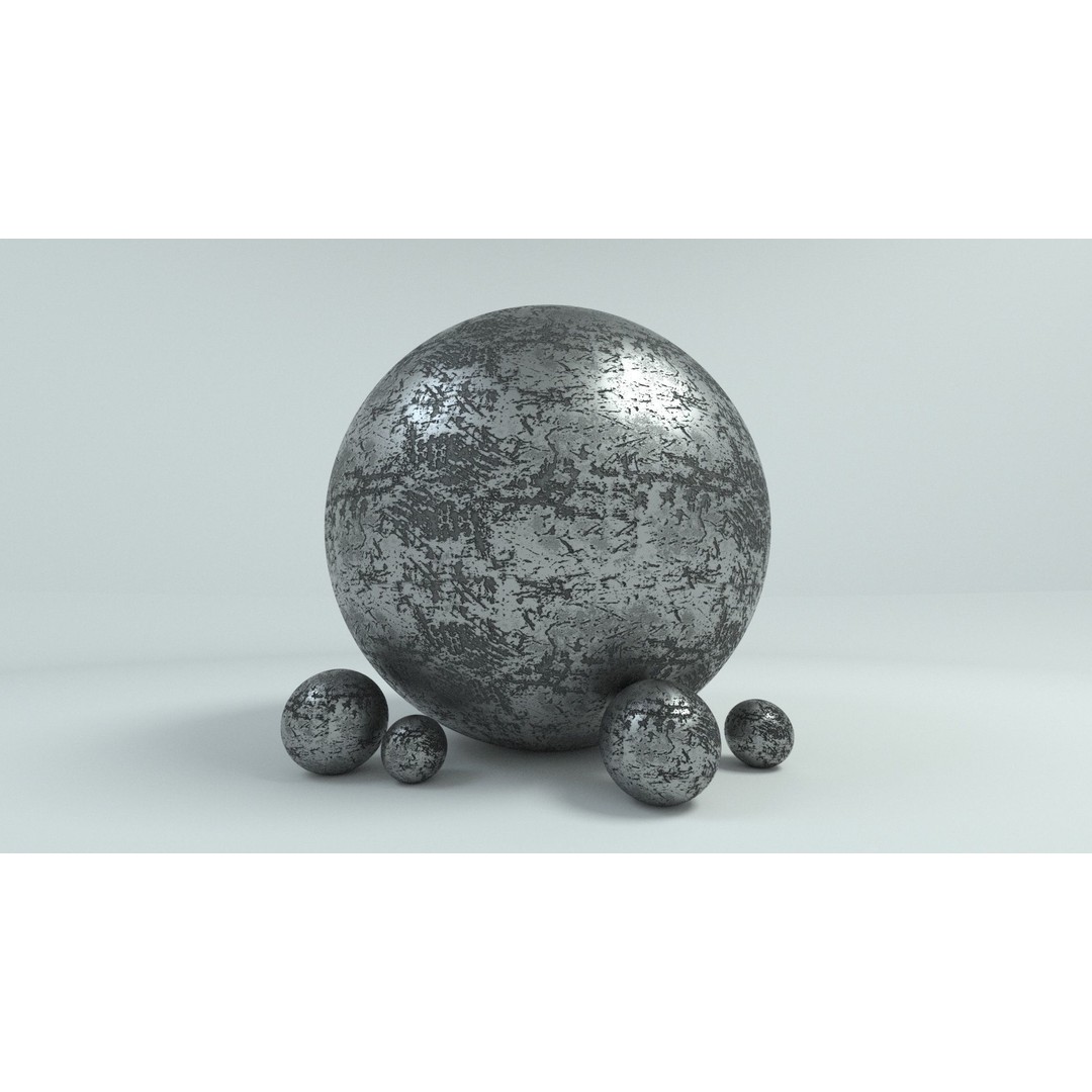 60 Metal Materials 3D Model – PBR Textures for Octane Render - View 57