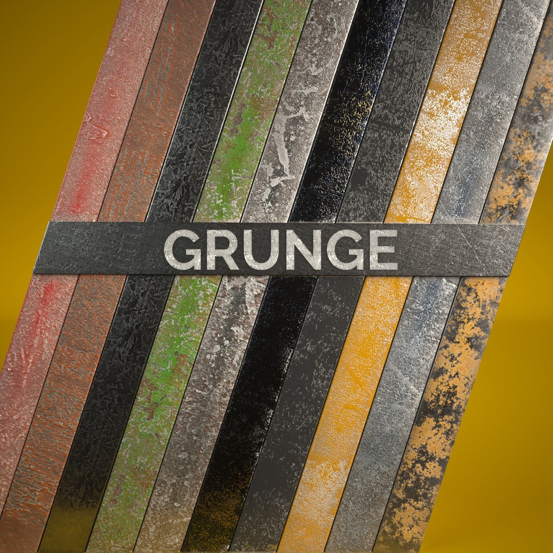 60 Metal Materials 3D Model – PBR Textures for Octane Render - View 6