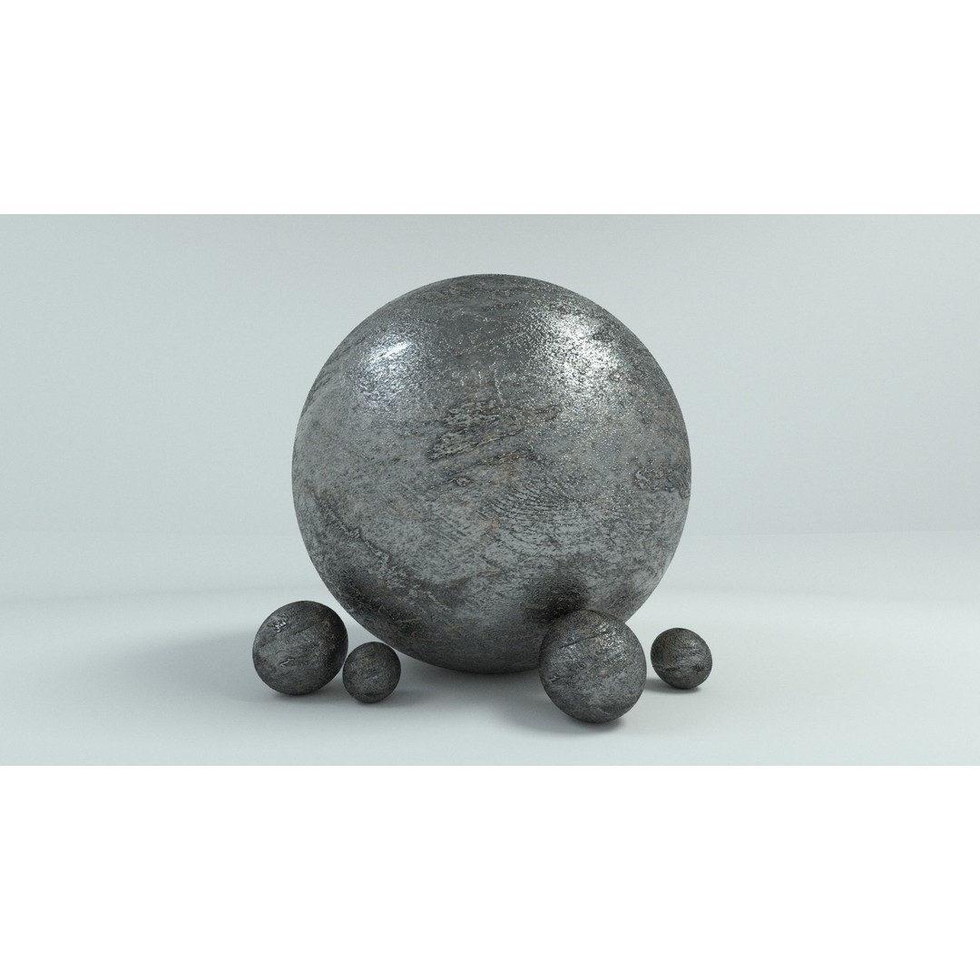 60 Metal Materials 3D Model – PBR Textures for Octane Render - View 60