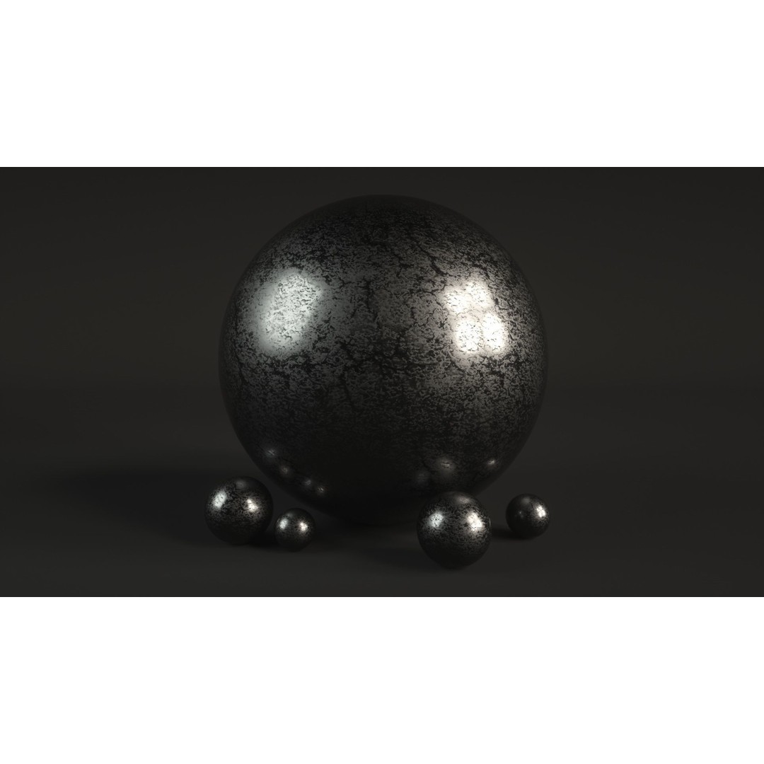 60 Metal Materials 3D Model – PBR Textures for Octane Render - View 78