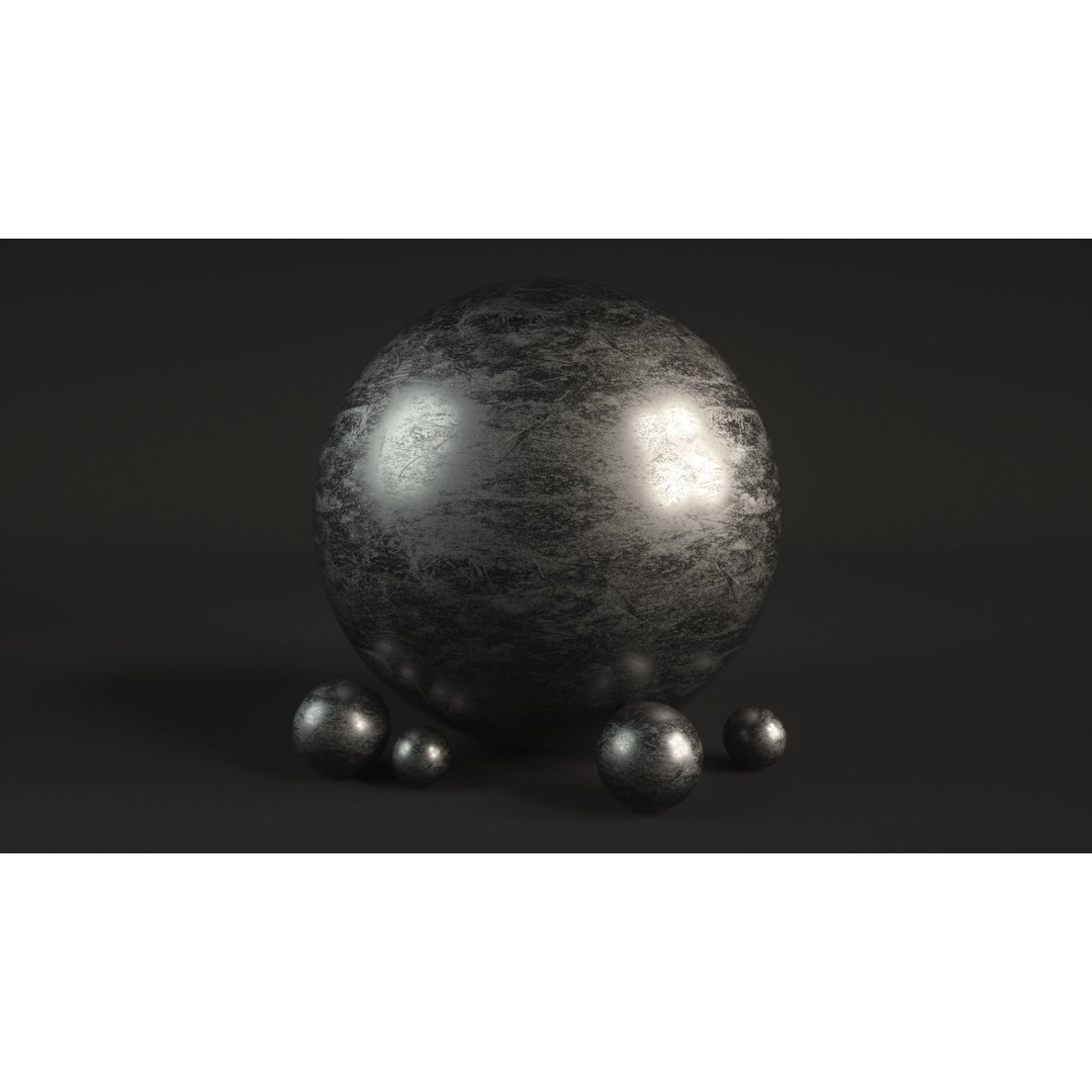 60 Metal Materials 3D Model – PBR Textures for Octane Render - View 81