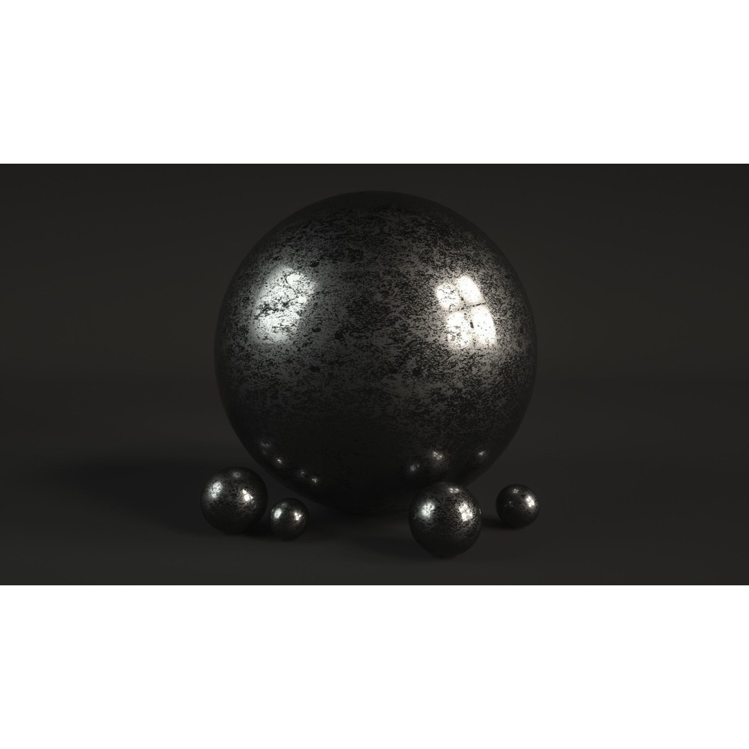 60 Metal Materials 3D Model – PBR Textures for Octane Render - View 84