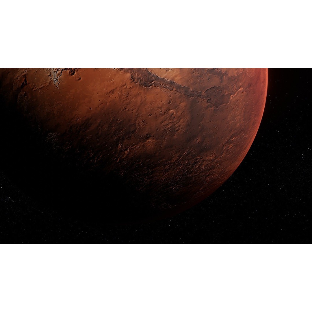 Photorealistic Mars 3D Model – Low Poly PBR Textures, FBX, Blender