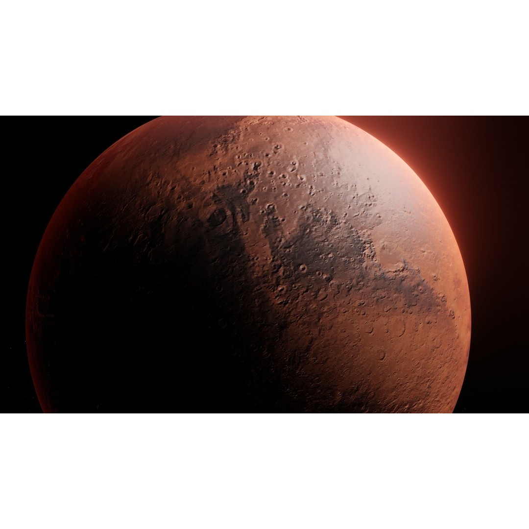 Photorealistic Mars 3D Model – Low Poly PBR Textures, FBX, Blender - View 10