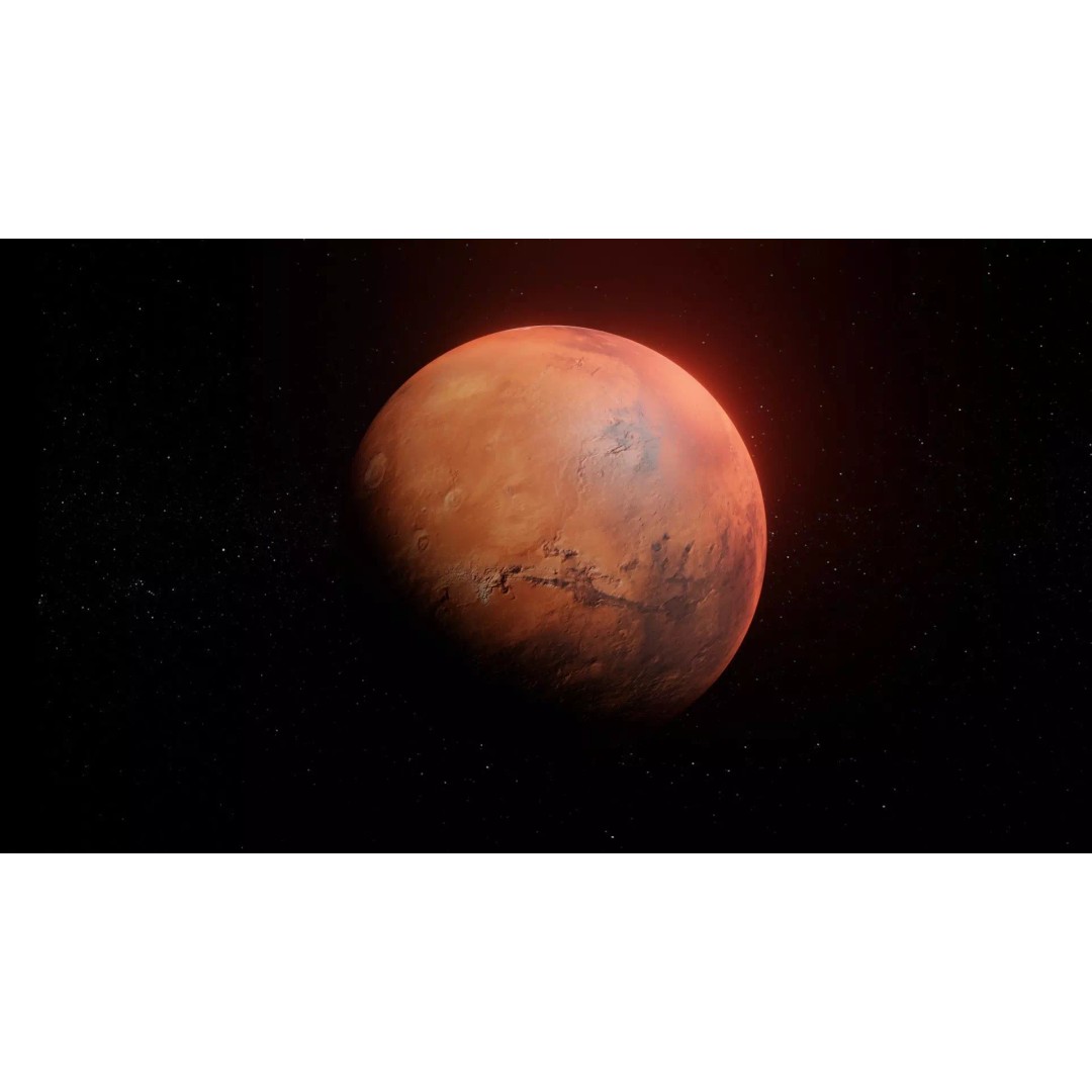 Photorealistic Mars 3D Model – Low Poly PBR Textures, FBX, Blender - View 2
