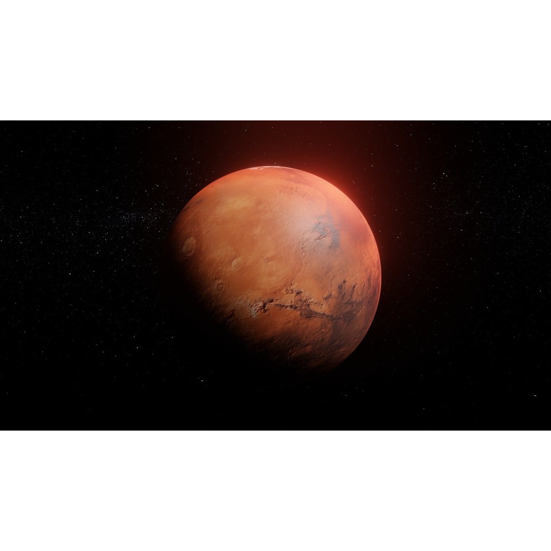 Photorealistic Mars 3D Model – Low Poly PBR Textures, FBX, Blender - View 6