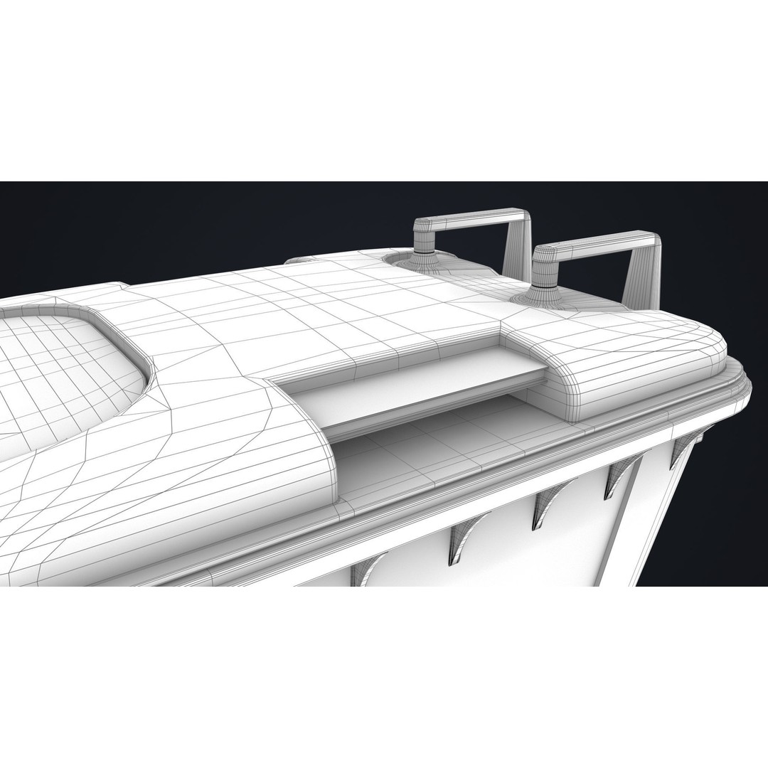 Old Dirty Dustbin 3D Model – Low Poly Game Asset, PBR Textures Included - View 53