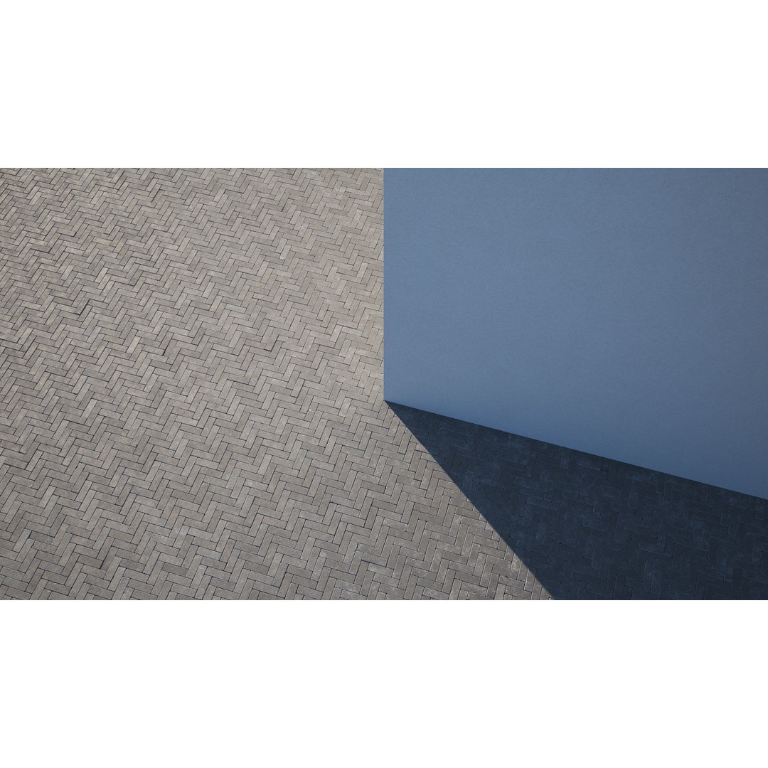 Dark Brick Damaged Paving Texture – PBR Architectural Shader, JPG/TIF - View 5