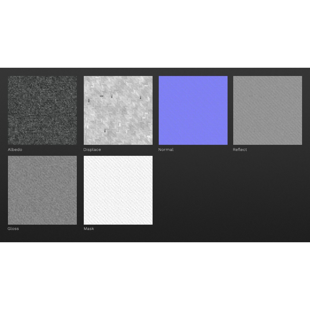 Dark Brick Damaged Paving Texture – PBR Architectural Shader, JPG/TIF - View 6