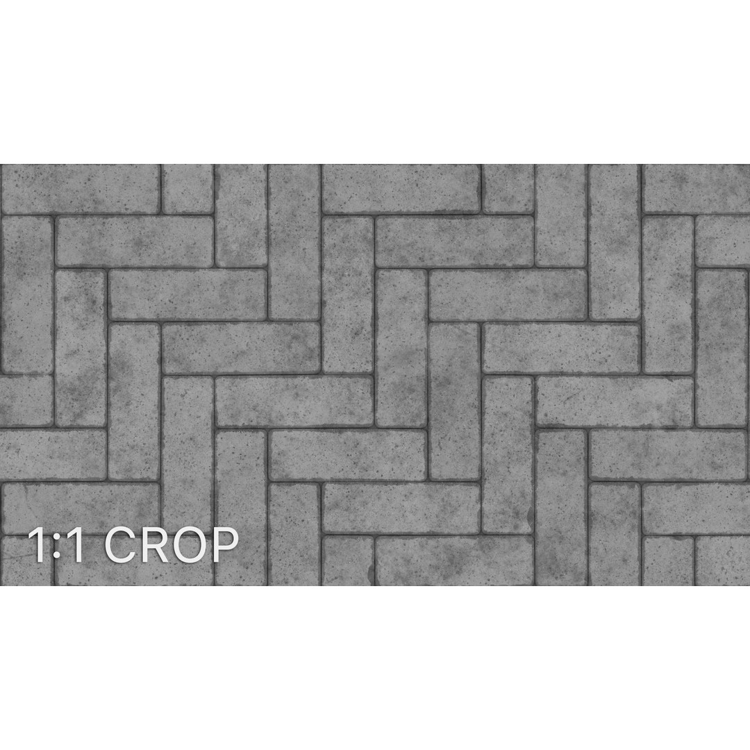 Dark Brick Damaged Paving Texture – PBR Architectural Shader, JPG/TIF - View 9