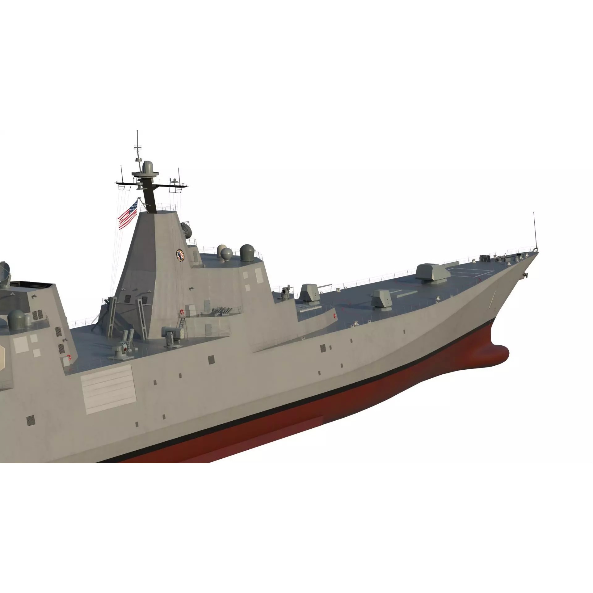 USS Defiant BBG-1 Trump-Class Battleship - Game-Ready 3D Model - View 13