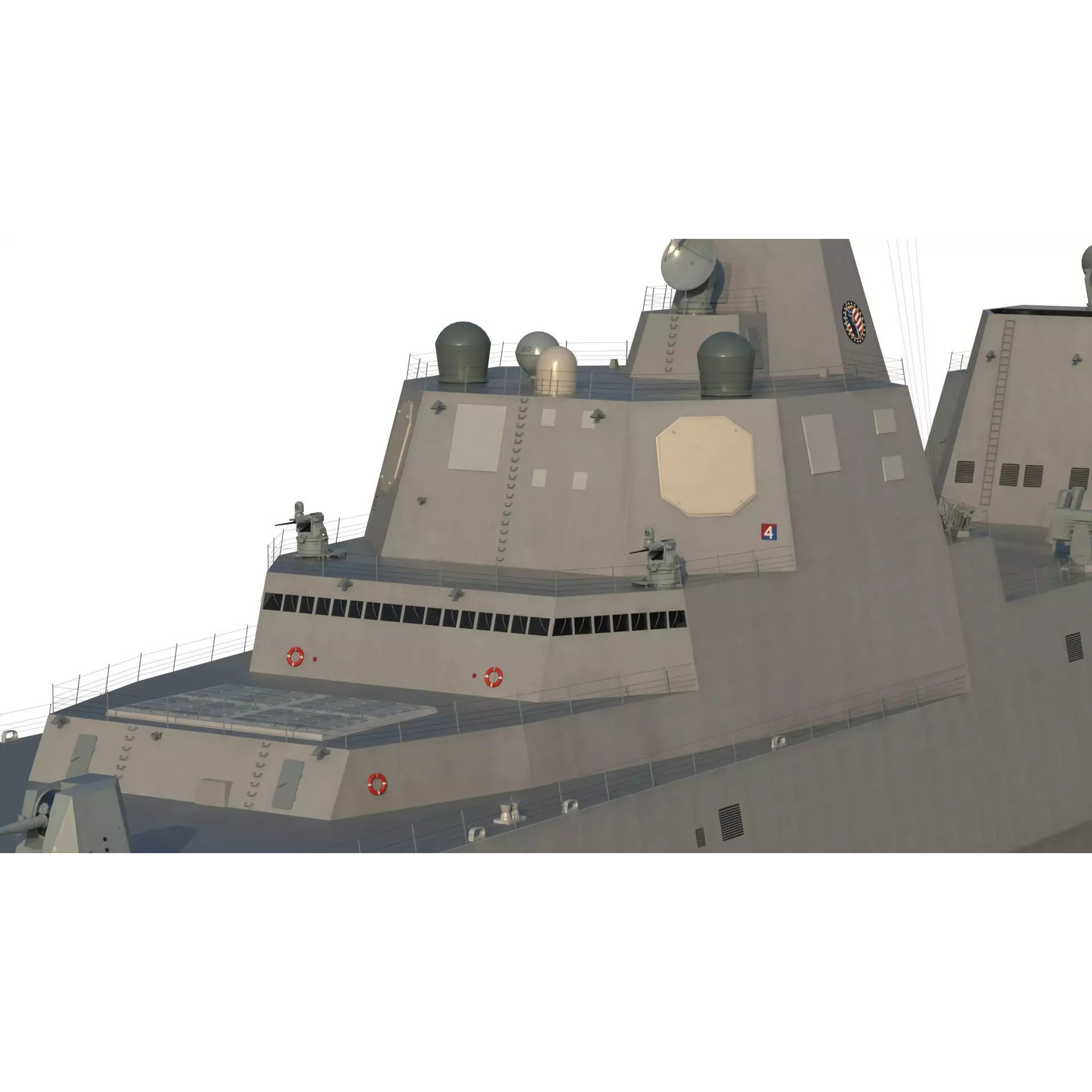 USS Defiant BBG-1 Trump-Class Battleship - Game-Ready 3D Model - View 21