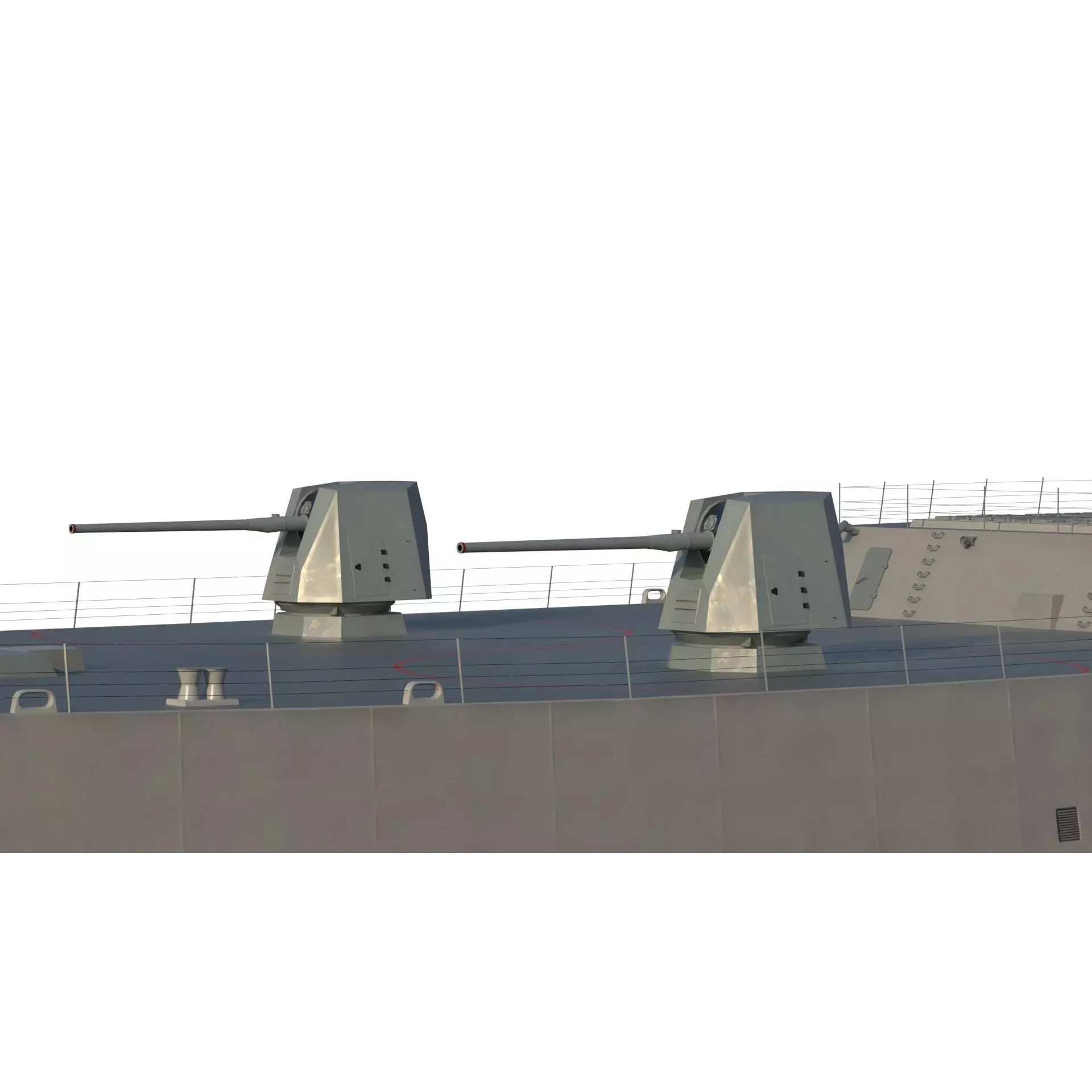 USS Defiant BBG-1 Trump-Class Battleship - Game-Ready 3D Model - View 22