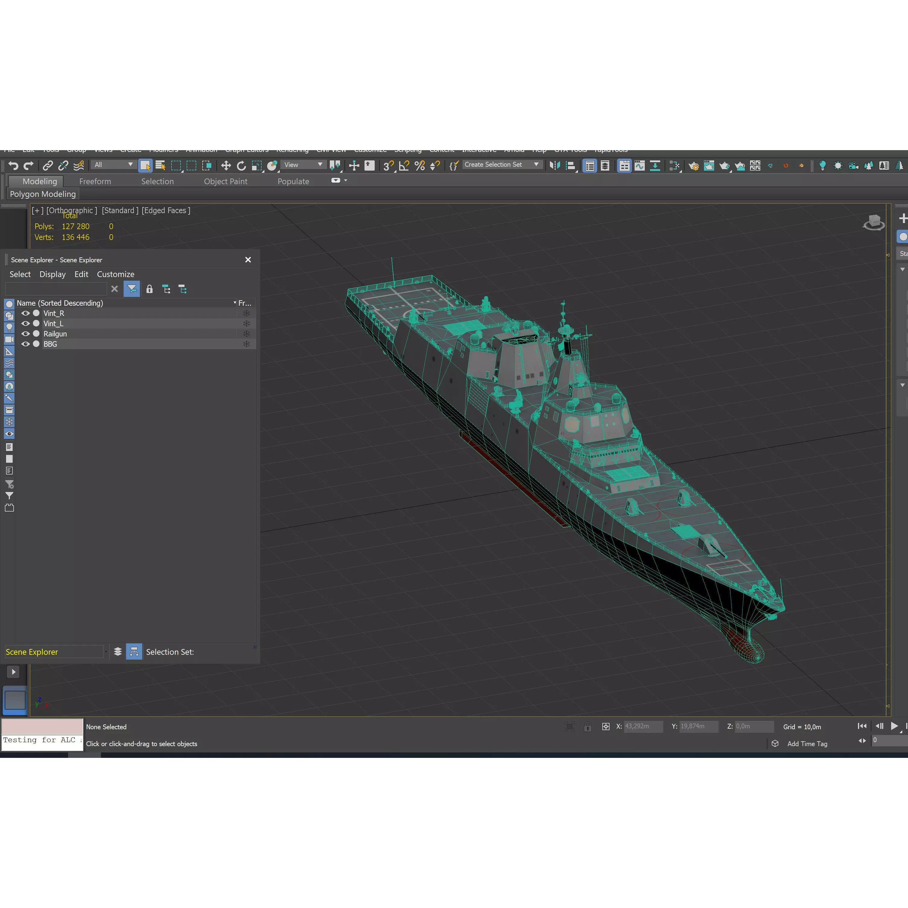 USS Defiant BBG-1 Trump-Class Battleship - Game-Ready 3D Model - View 24