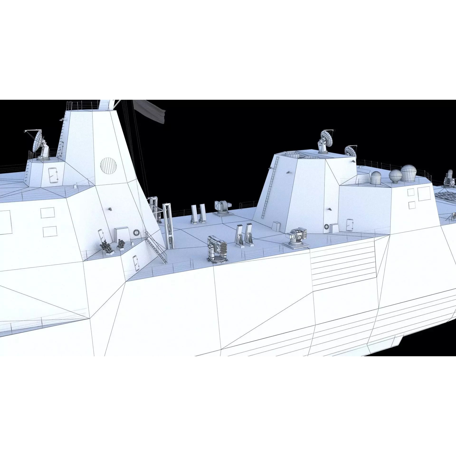 USS Defiant BBG-1 Trump-Class Battleship - Game-Ready 3D Model - View 30