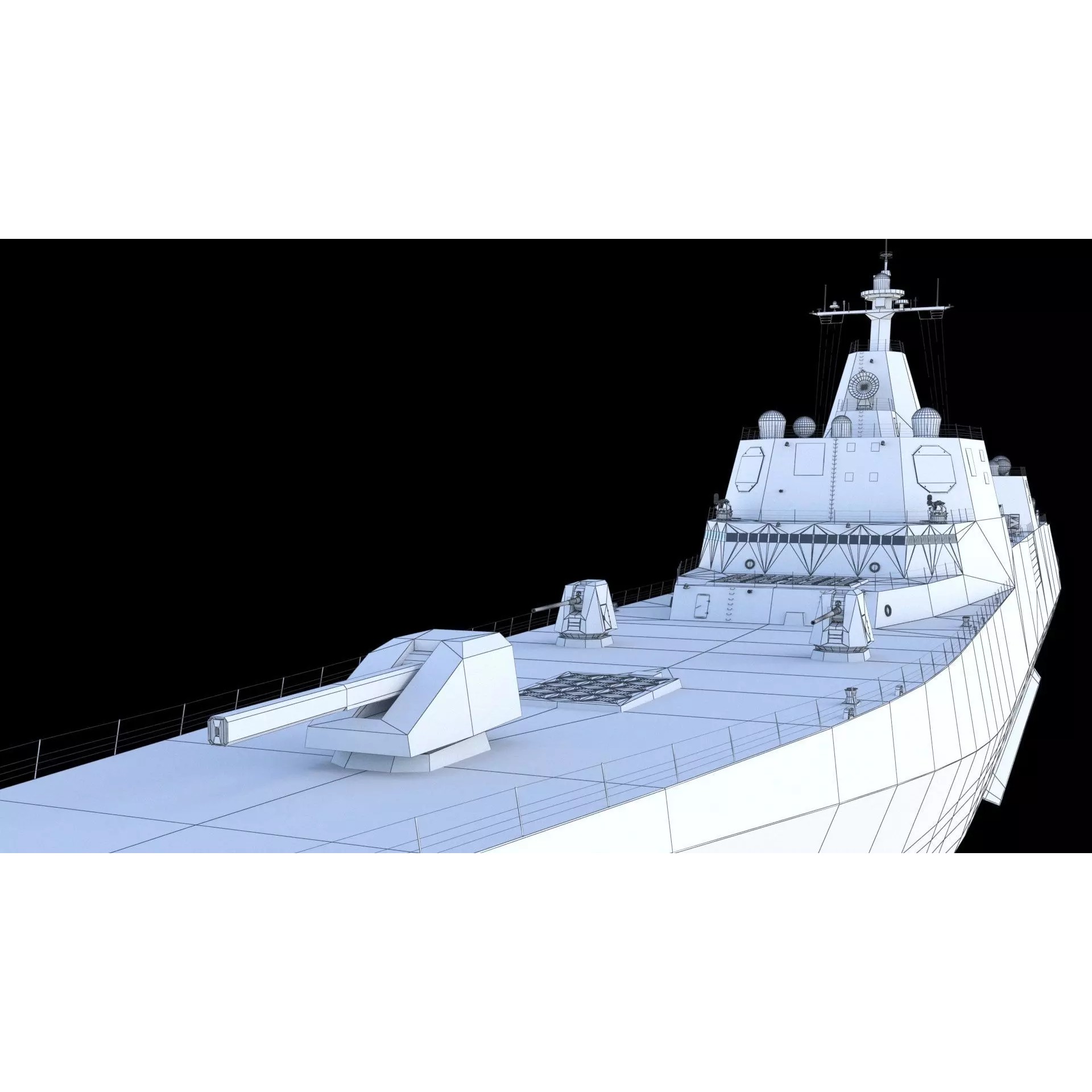 USS Defiant BBG-1 Trump-Class Battleship - Game-Ready 3D Model - View 31