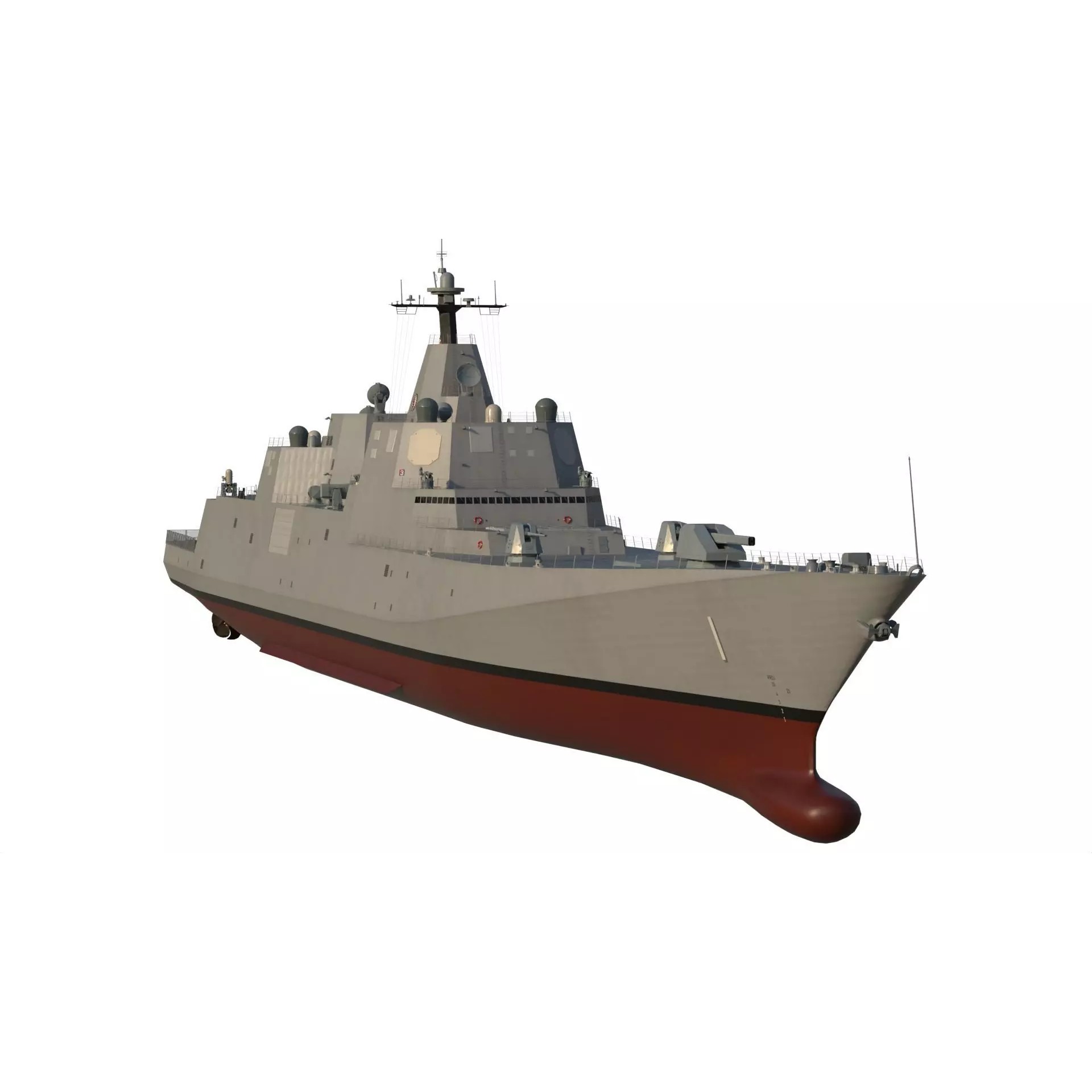 USS Defiant BBG-1 Trump-Class Battleship - Game-Ready 3D Model - View 6