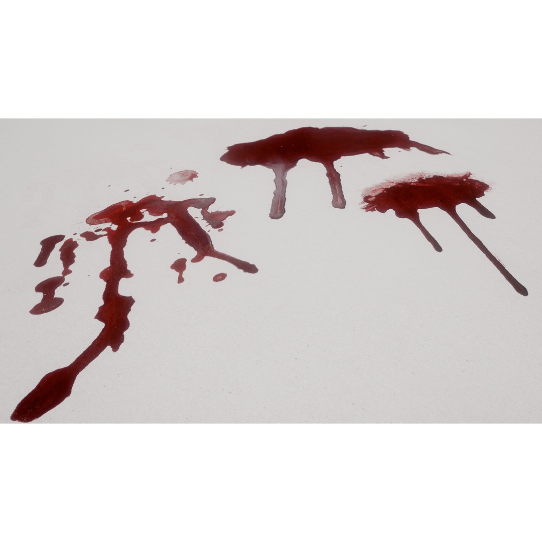Blood Splashes Texture 3D Model – Horror Decal Collection, PBR - View 21