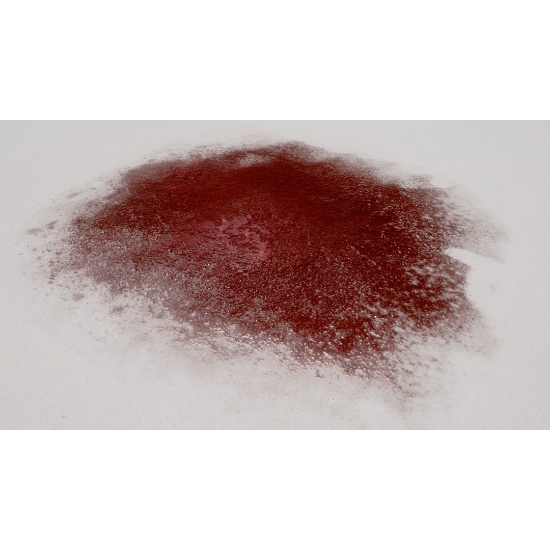 Blood Splashes Texture 3D Model – Horror Decal Collection, PBR - View 3
