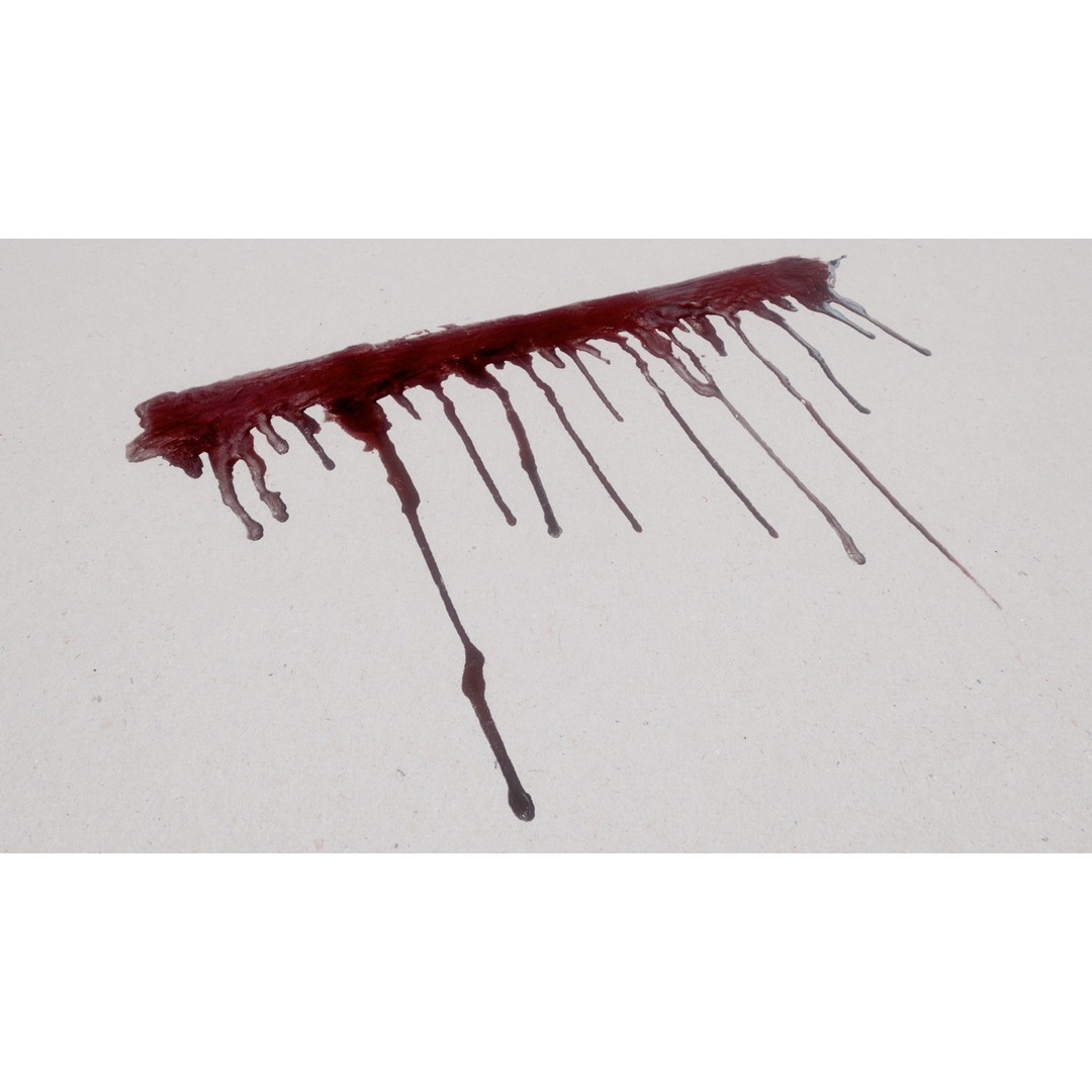 Blood Splashes Texture 3D Model – Horror Decal Collection, PBR - View 30