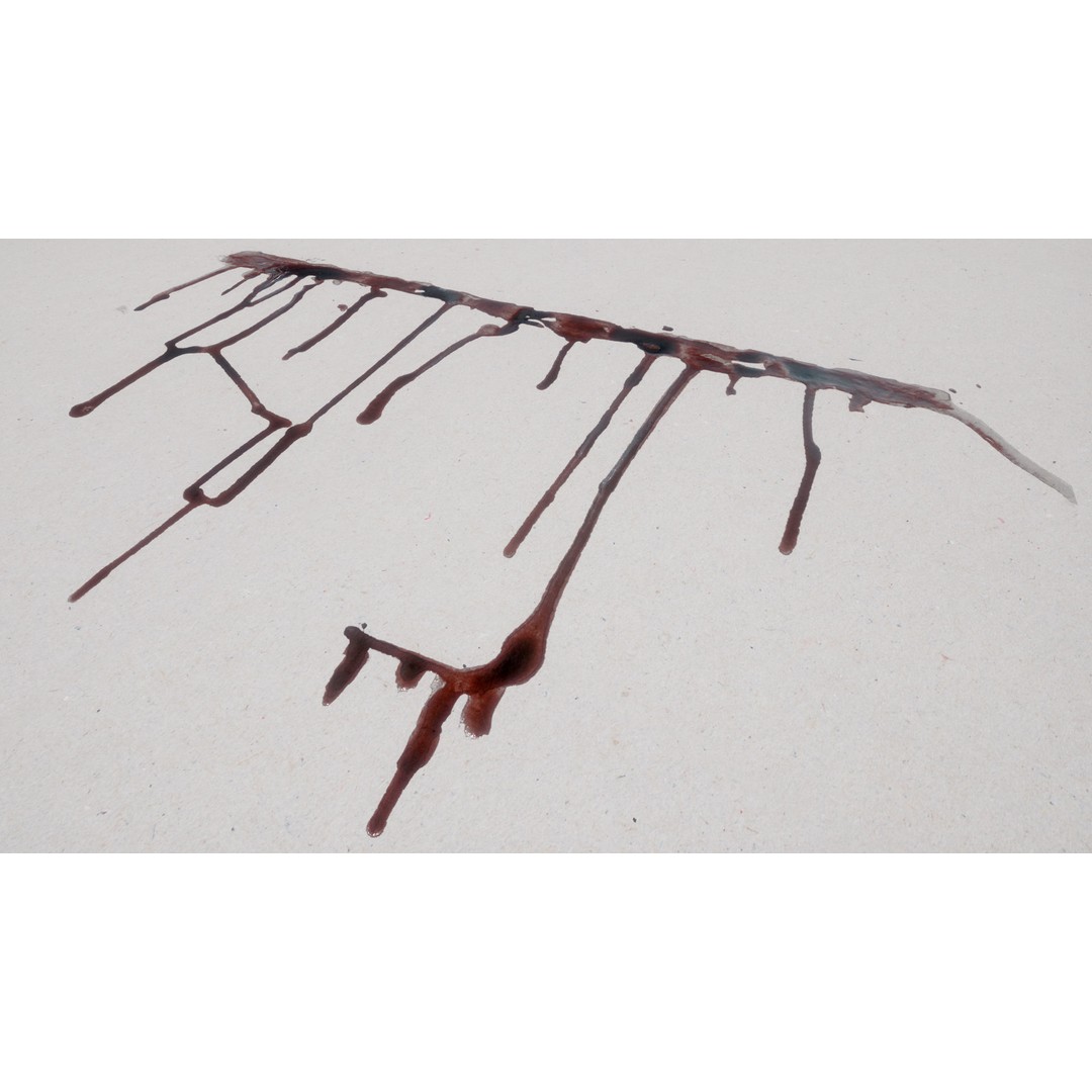 Blood Splashes Texture 3D Model – Horror Decal Collection, PBR - View 31