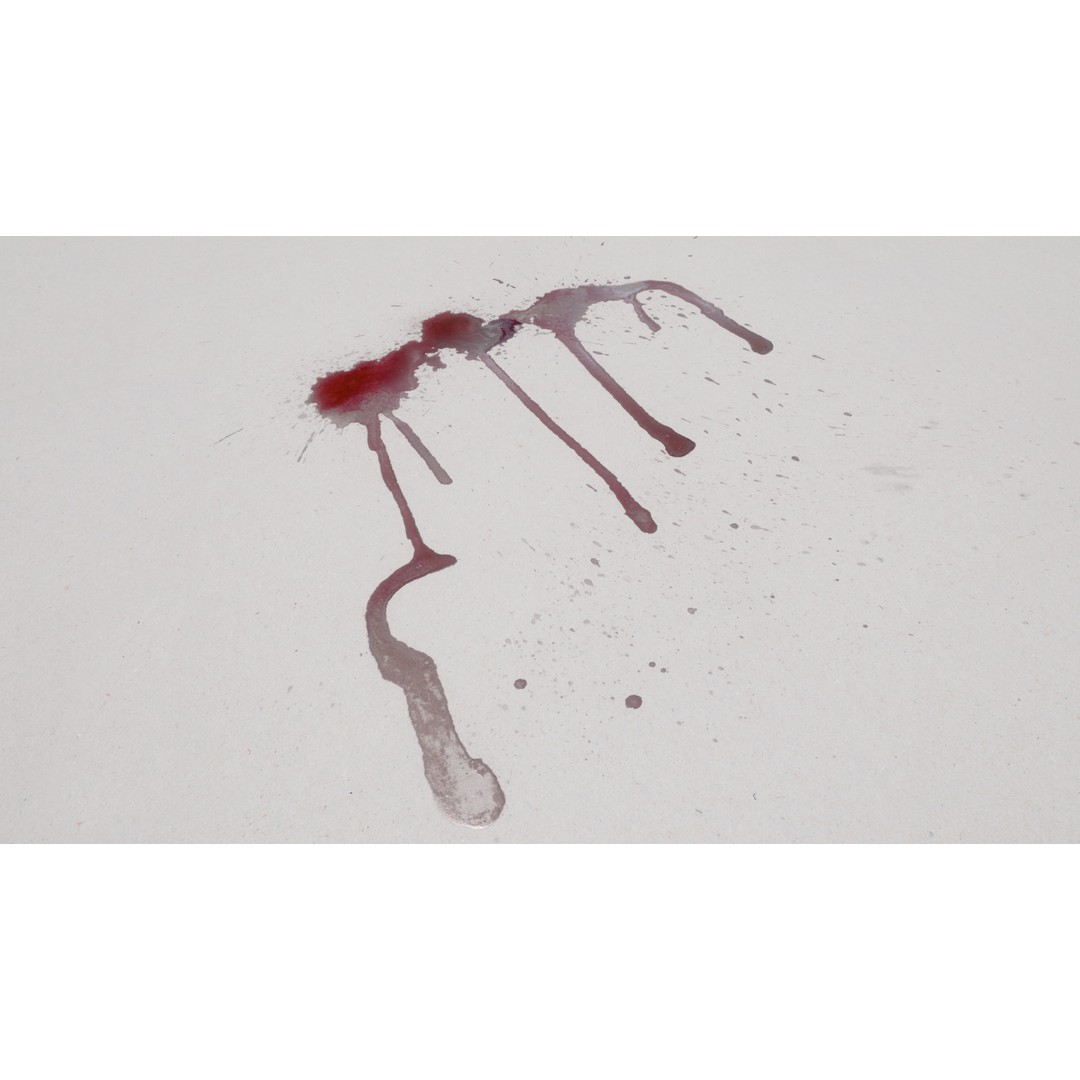 Blood Splashes Texture 3D Model – Horror Decal Collection, PBR - View 33