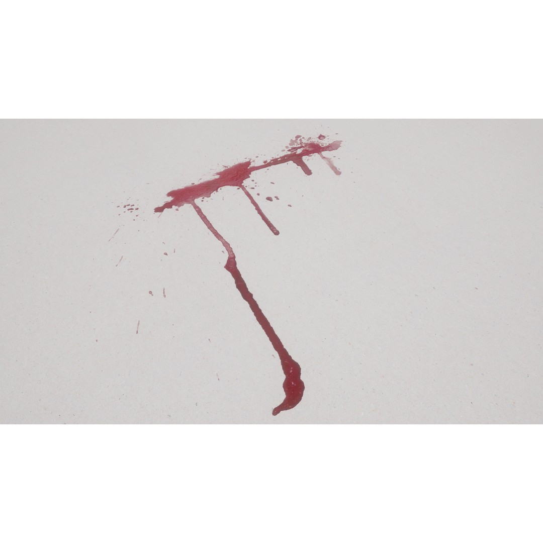 Blood Splashes Texture 3D Model – Horror Decal Collection, PBR - View 34