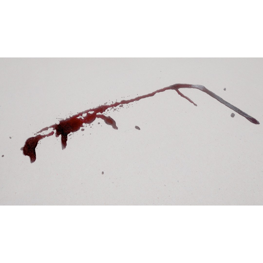 Blood Splashes Texture 3D Model – Horror Decal Collection, PBR - View 36