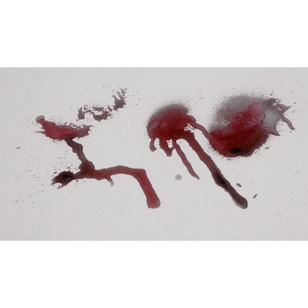 Blood Splashes Texture 3D Model – Horror Decal Collection, PBR - View 39