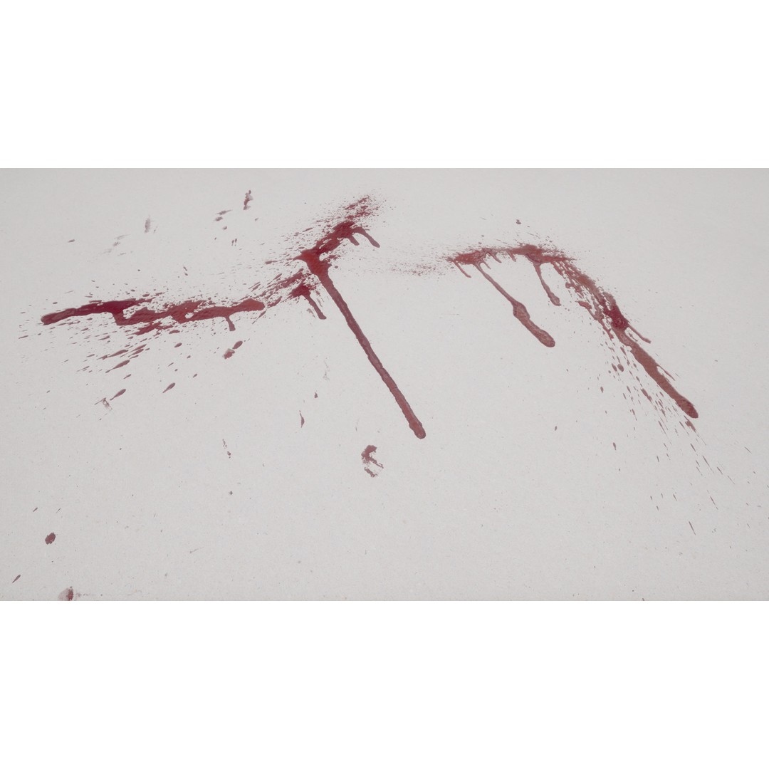 Blood Splashes Texture 3D Model – Horror Decal Collection, PBR - View 43