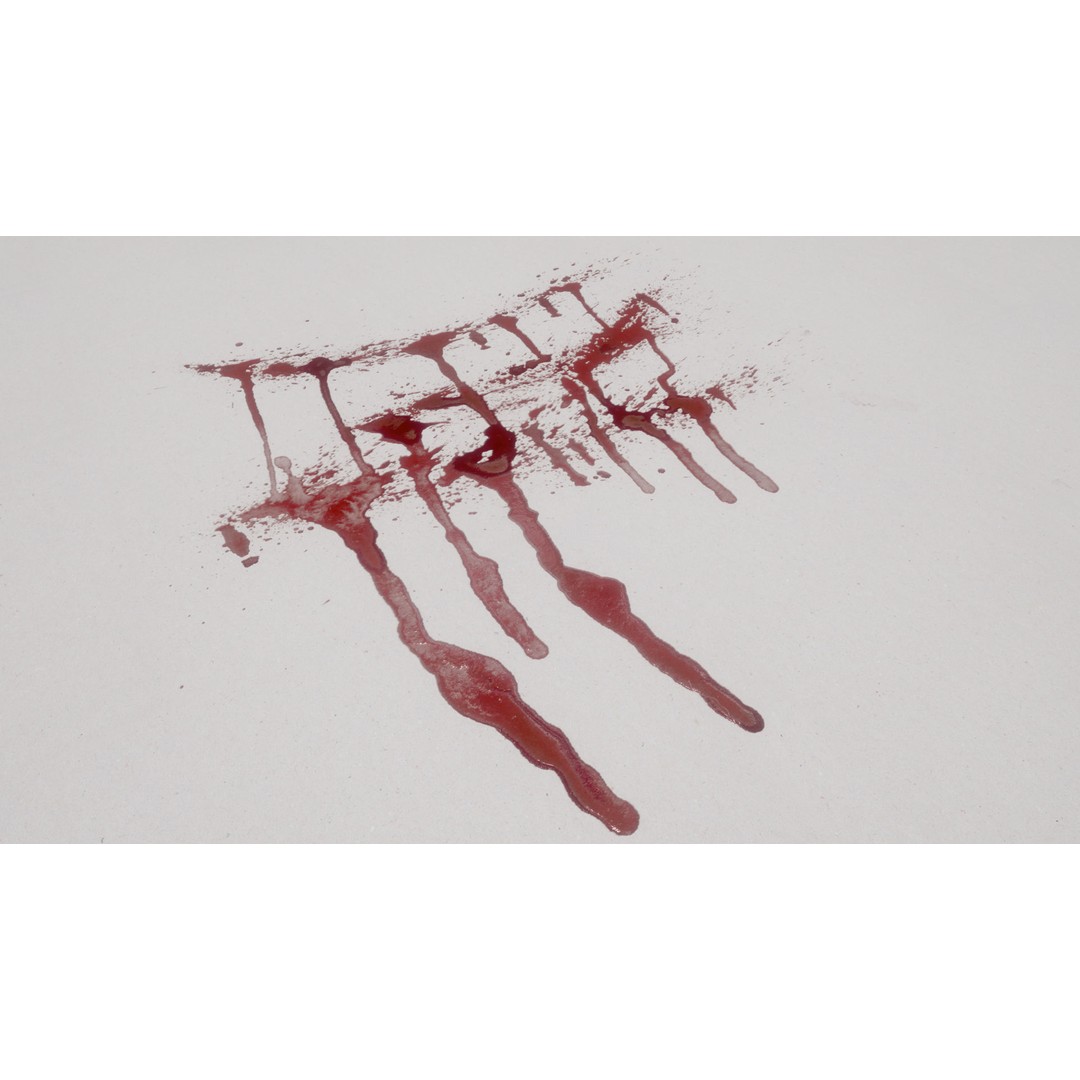 Blood Splashes Texture 3D Model – Horror Decal Collection, PBR - View 53