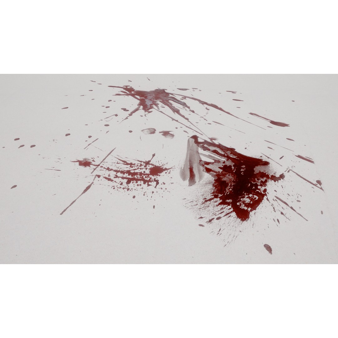 Blood Splashes Texture 3D Model – Horror Decal Collection, PBR - View 72
