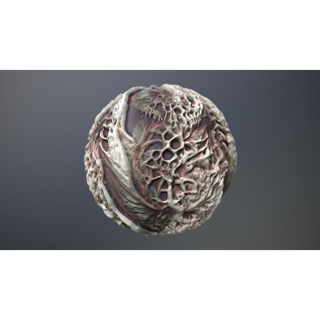 Monster Skin 3D Model – Seamless PBR Texture Pack for Games - View 10