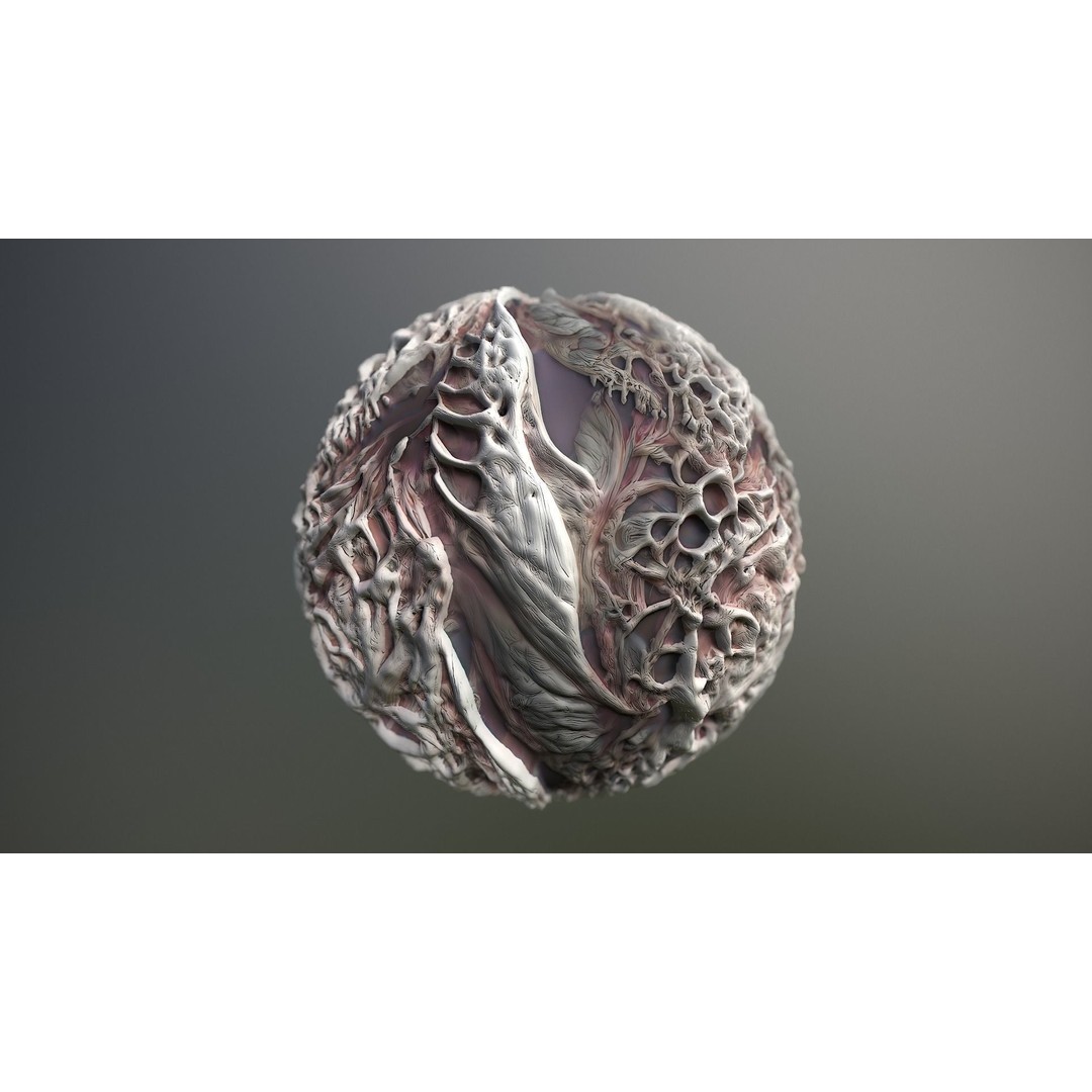 Monster Skin 3D Model – Seamless PBR Texture Pack for Games - View 13