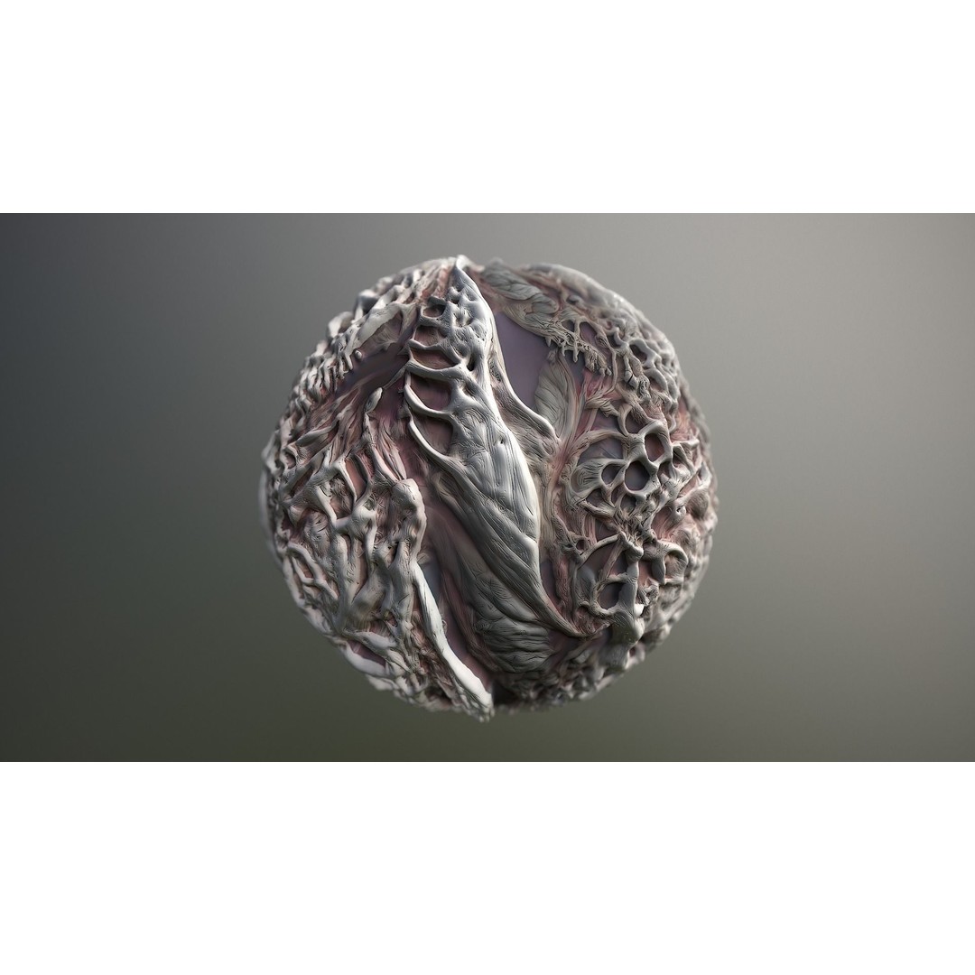 Monster Skin 3D Model – Seamless PBR Texture Pack for Games - View 15
