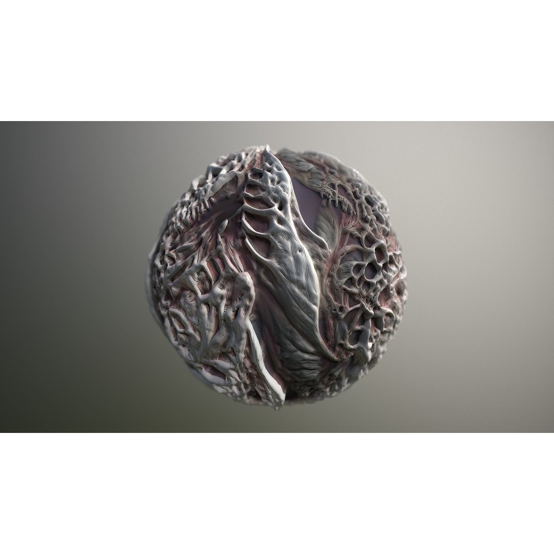 Monster Skin 3D Model – Seamless PBR Texture Pack for Games - View 16