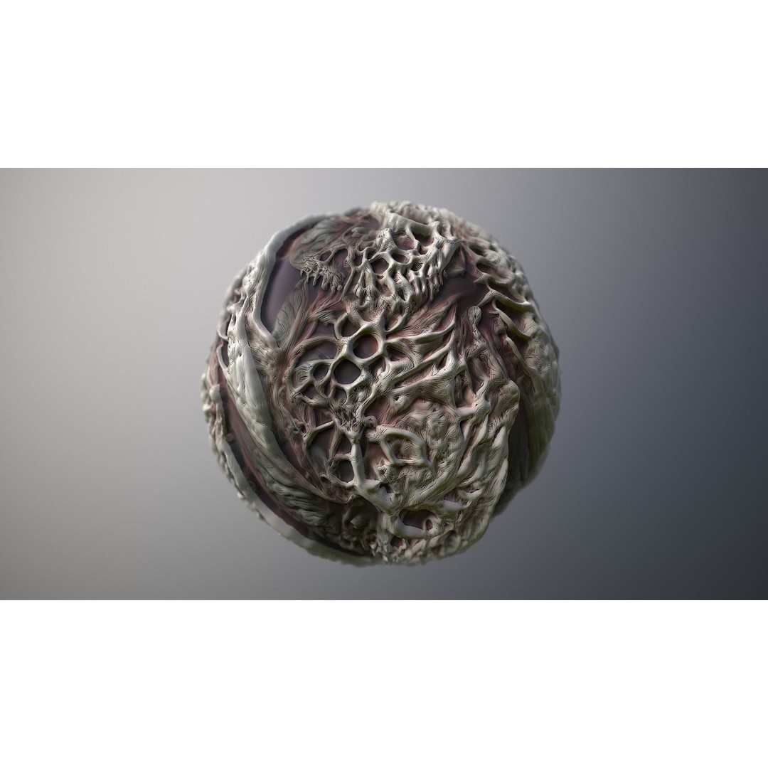 Monster Skin 3D Model – Seamless PBR Texture Pack for Games - View 7