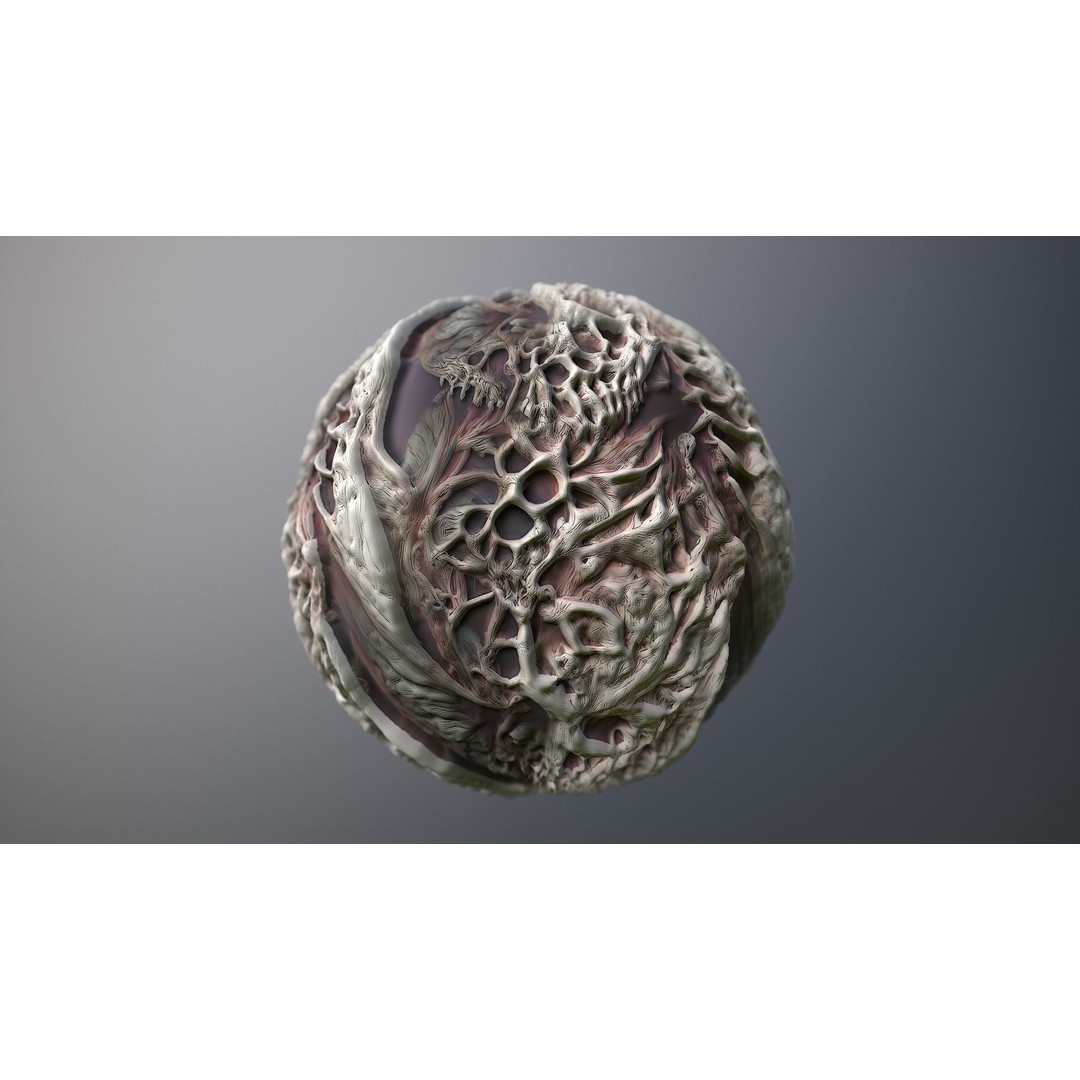 Monster Skin 3D Model – Seamless PBR Texture Pack for Games - View 8