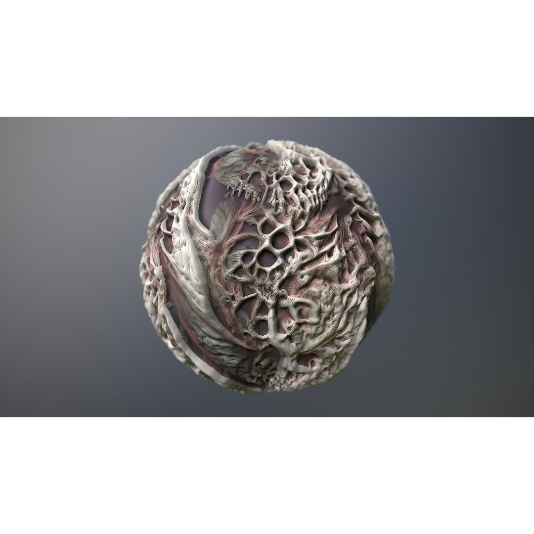 Monster Skin 3D Model – Seamless PBR Texture Pack for Games - View 9