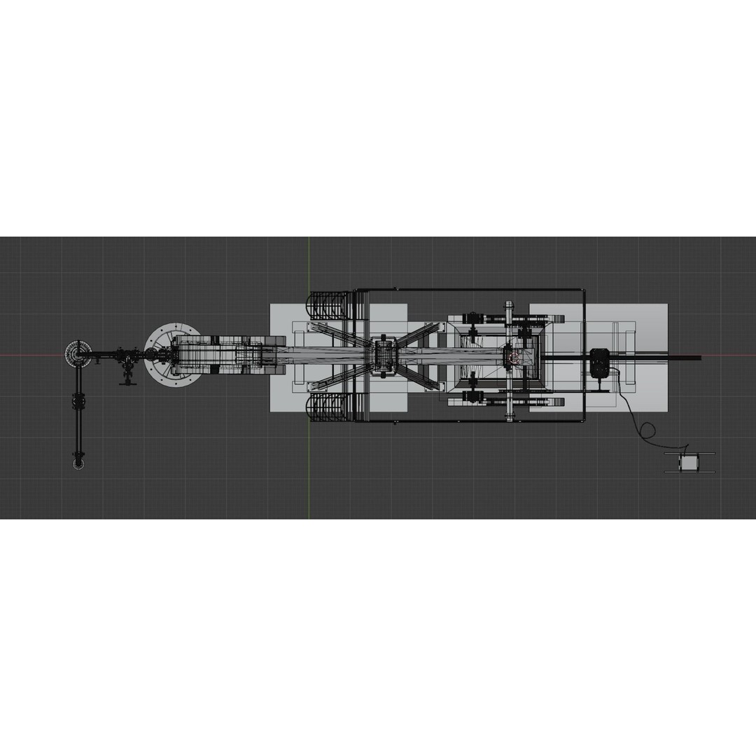 Oil Pumpjack 3D Model – Animated Rigged PBR Asset, FBX, Blender - View 7