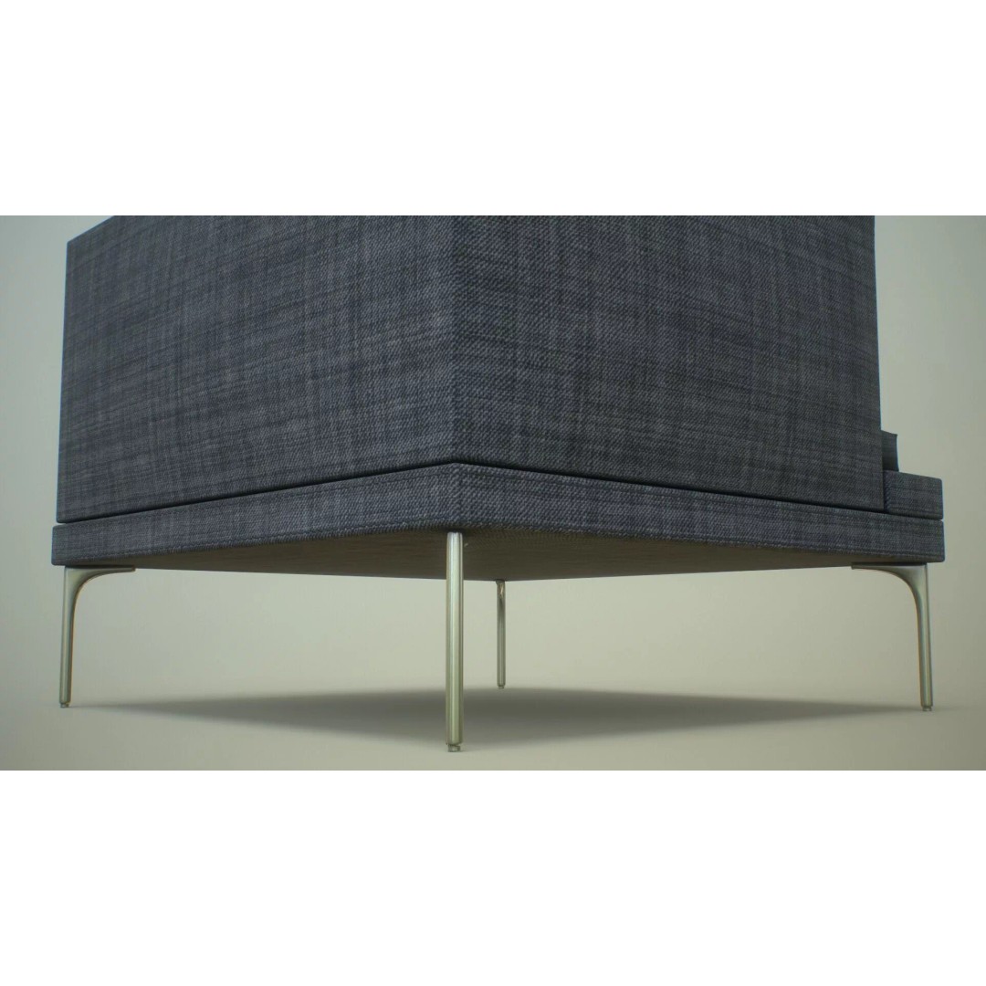 Single Sofa Chair 3D Model – Low Poly PBR Asset, FBX & More - View 18