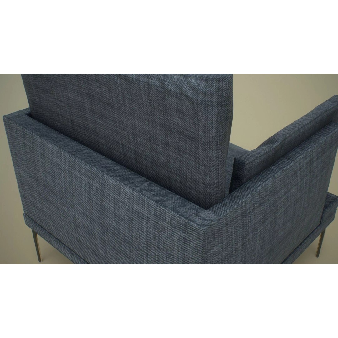 Single Sofa Chair 3D Model – Low Poly PBR Asset, FBX & More - View 19