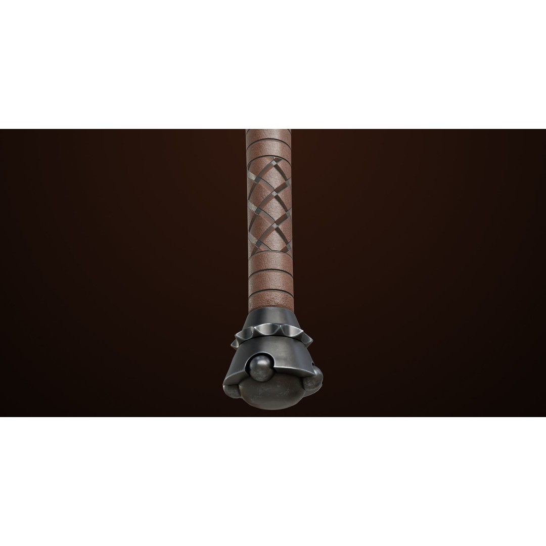 Battle Axe 3D Model – Low Poly PBR Weapon for Games, FBX - View 13
