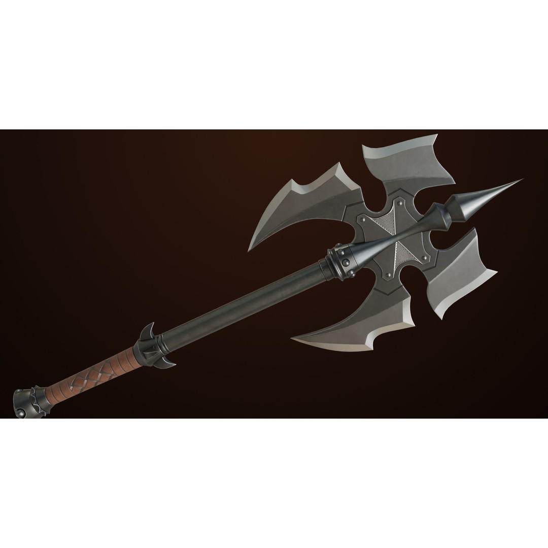 Battle Axe 3D Model – Low Poly PBR Weapon for Games, FBX - View 15
