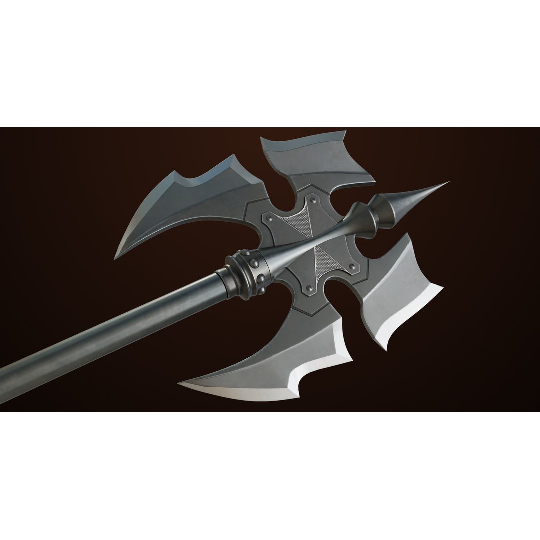 Battle Axe 3D Model – Low Poly PBR Weapon for Games, FBX - View 16