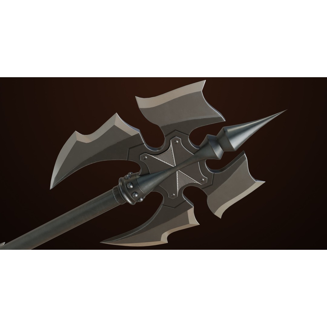 Battle Axe 3D Model – Low Poly PBR Weapon for Games, FBX - View 18