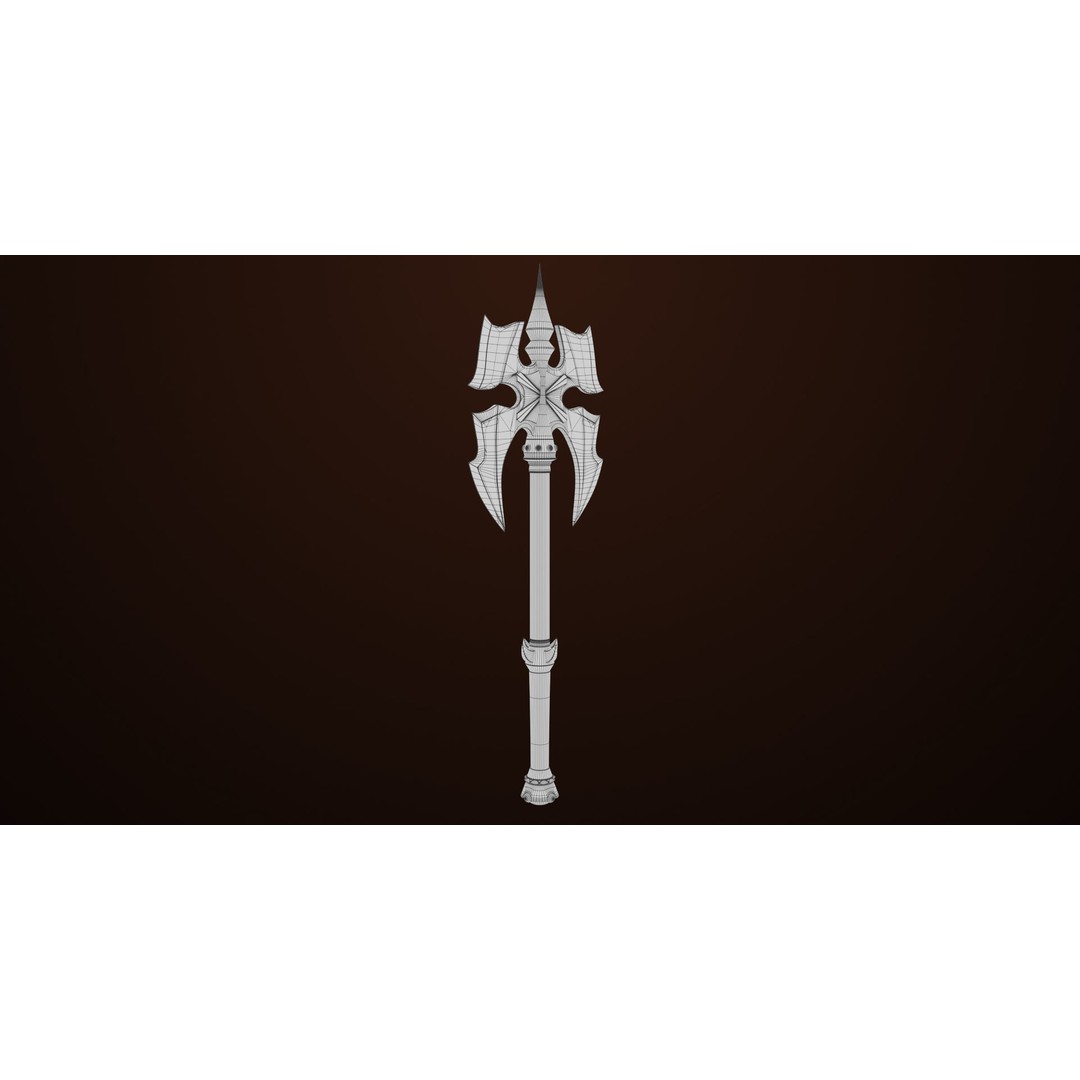 Battle Axe 3D Model – Low Poly PBR Weapon for Games, FBX - View 20