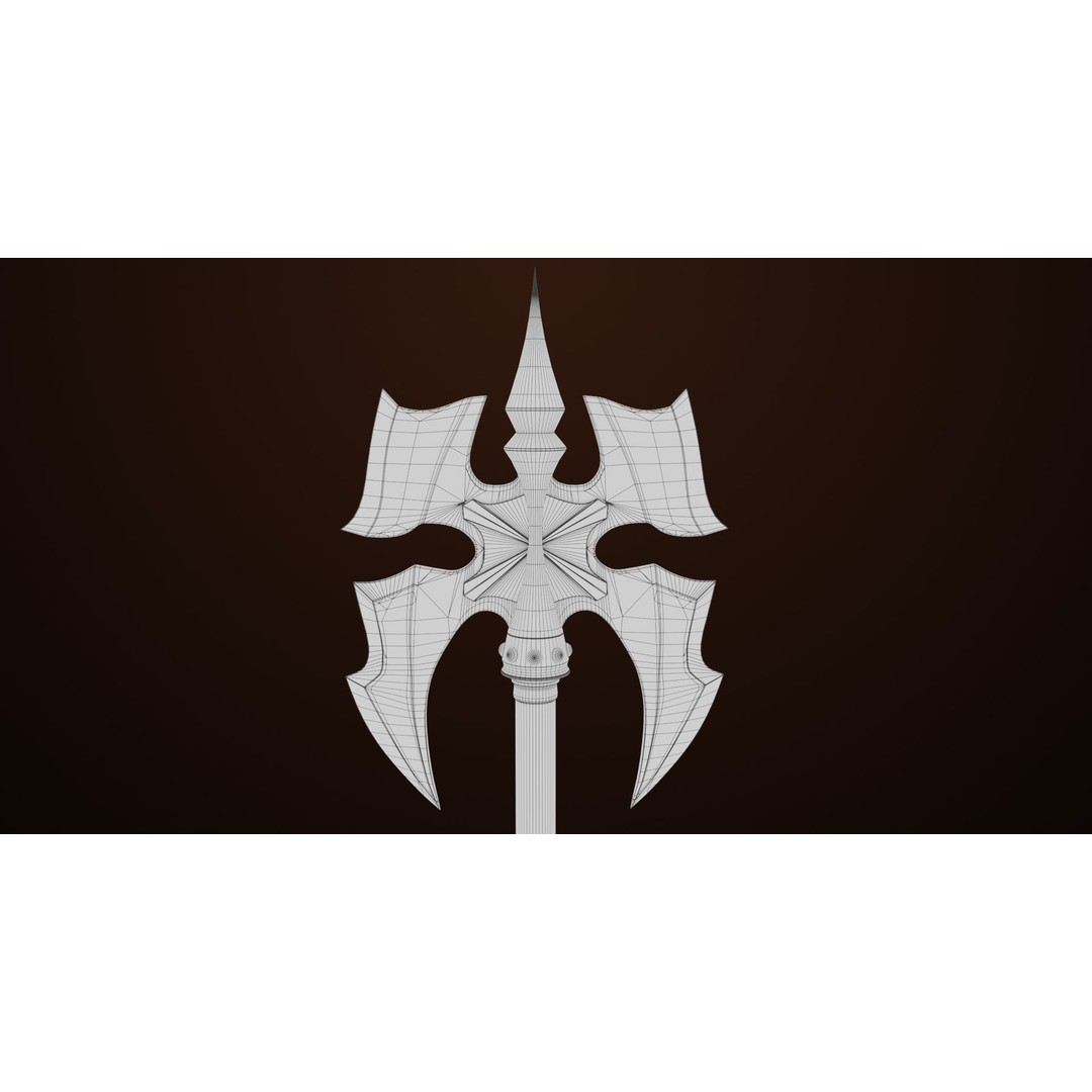 Battle Axe 3D Model – Low Poly PBR Weapon for Games, FBX - View 22