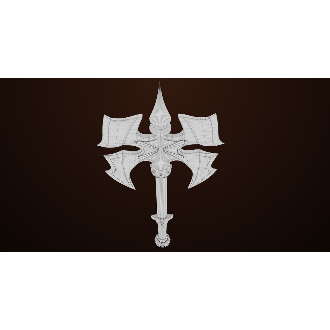 Battle Axe 3D Model – Low Poly PBR Weapon for Games, FBX - View 23
