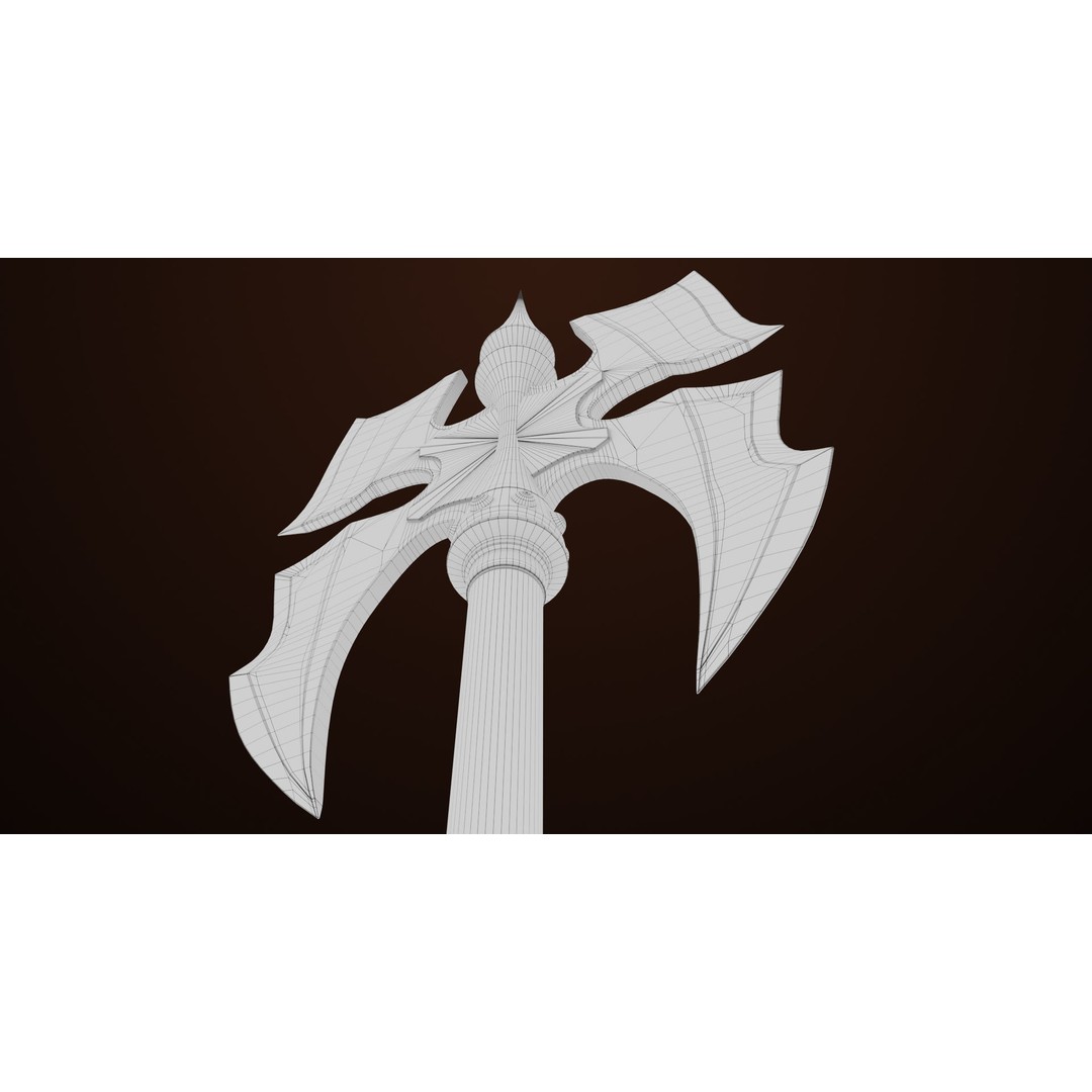 Battle Axe 3D Model – Low Poly PBR Weapon for Games, FBX - View 25